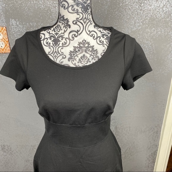 Three Dots Women's A-line Ponte S/S Seamed Dress - Picture 5 of 12